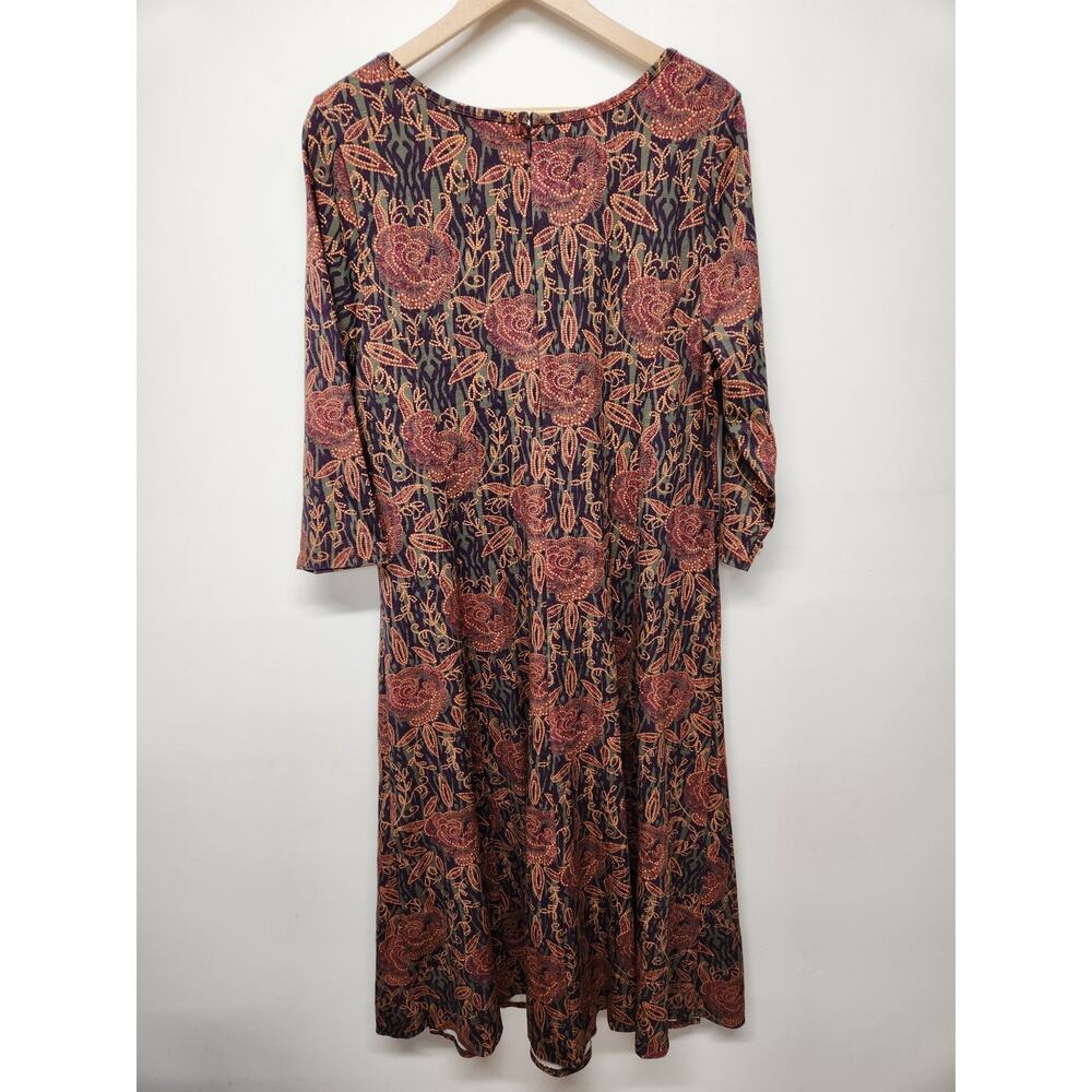 Soft Surroundings Women's Bundle Of 2 Maxi Bohemian Dresses, Sz XL. Multi Color - Picture 3 of 16